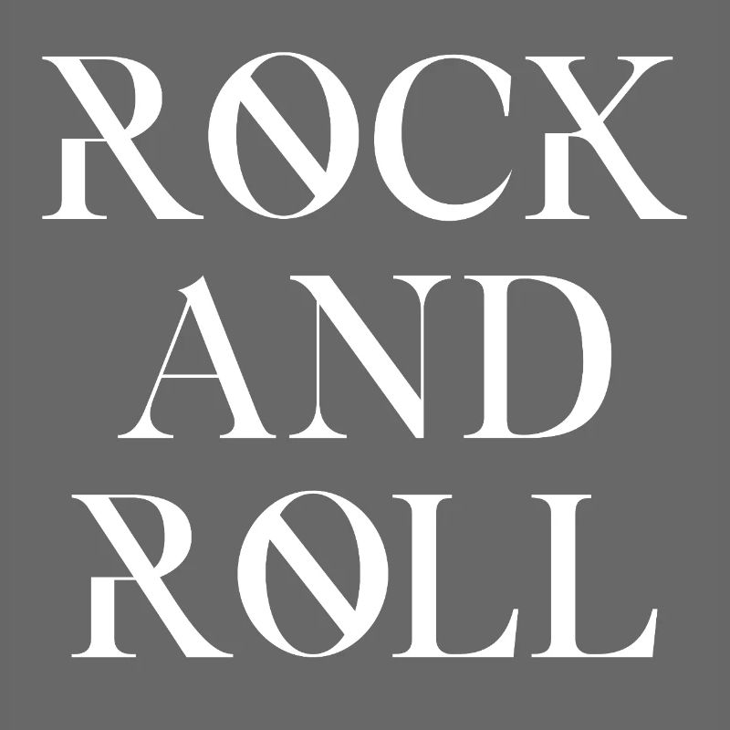 Rock and Roll Typography Design