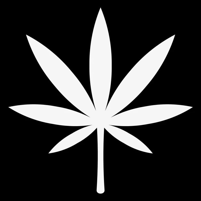 Cannabis / Marihuana / Hanfblatt (White)