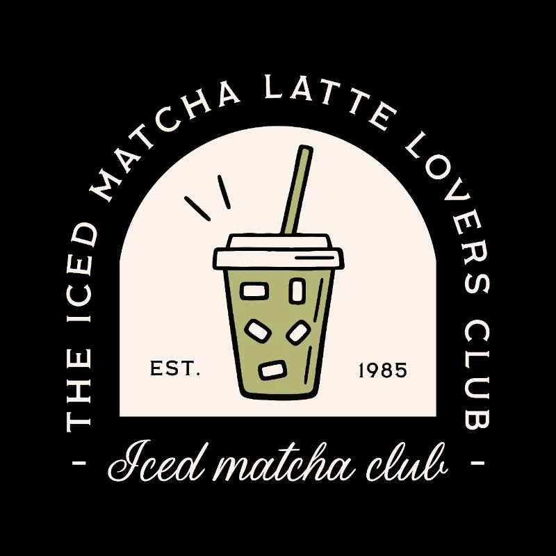 Iced matcha latte boisson japonaise humour