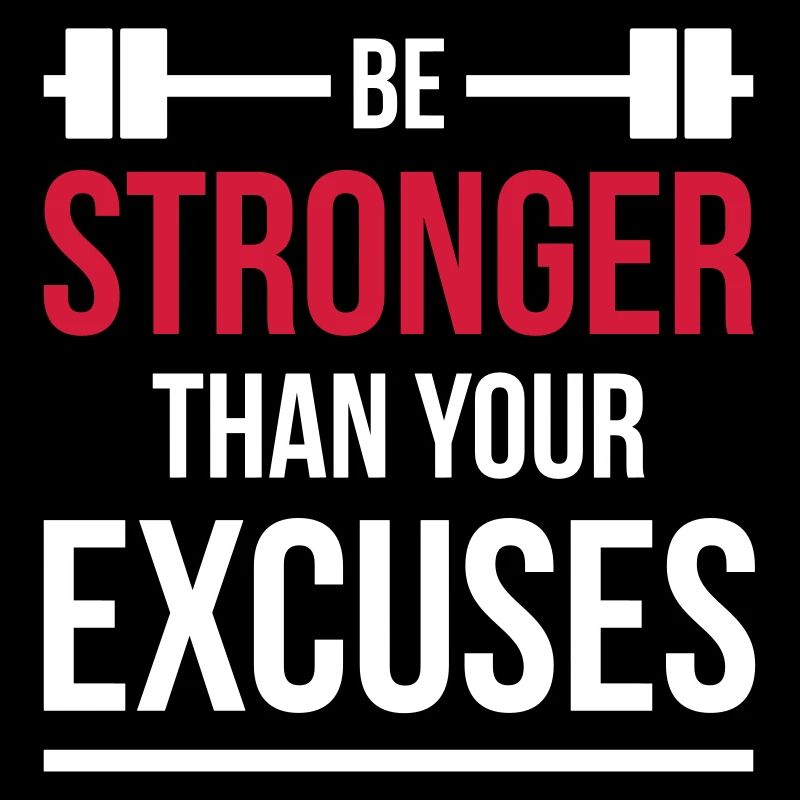 Soyez plus fort que vos excuses EPS blanc de remise en forme