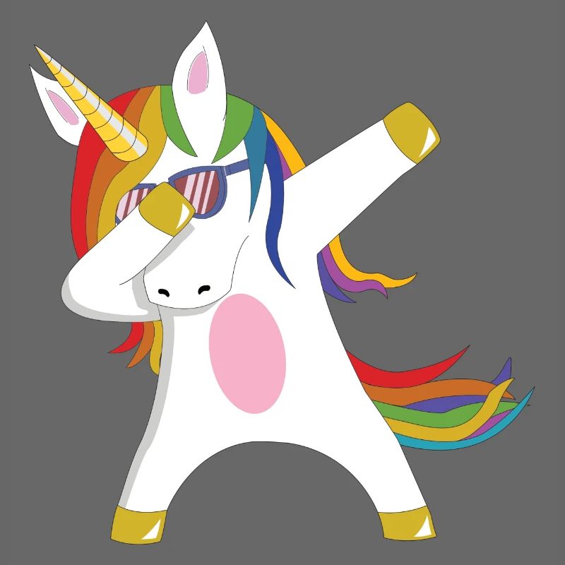 Dabbing Unicorn Geschenkidee dabbendes Einhorn Dab