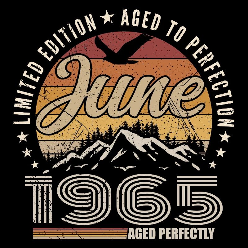 Juni 1965 Geschenk 60. Jahrestag Juni 1965 Retro