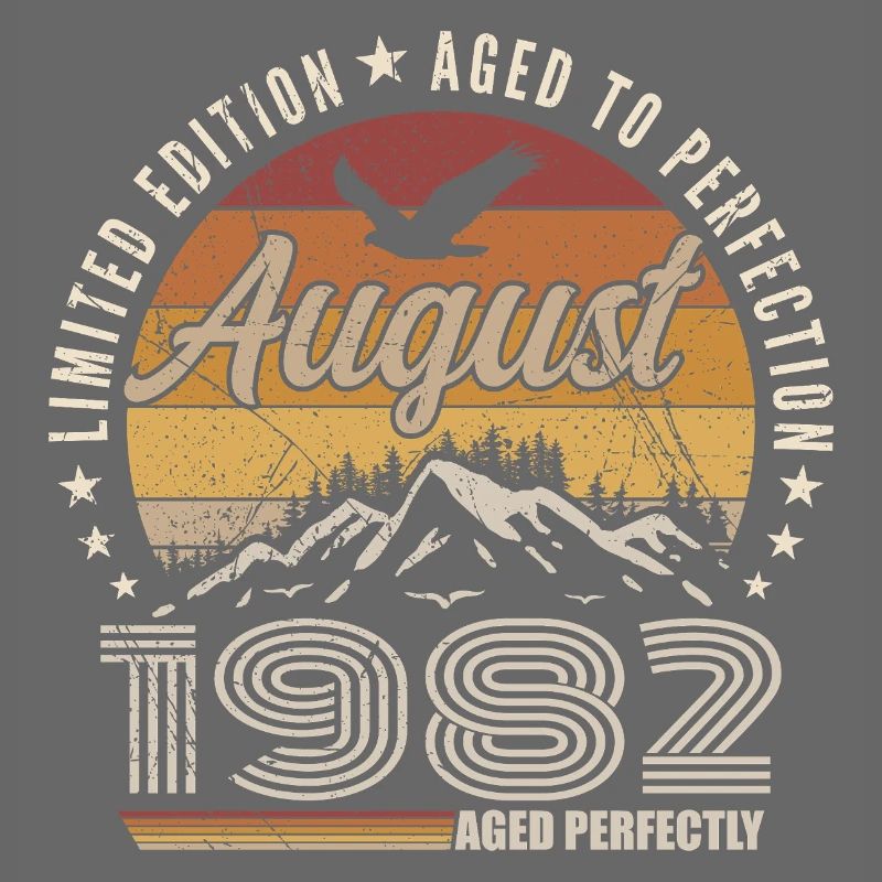 Août 1982 Retro Anniversaire août 1982 August 1982