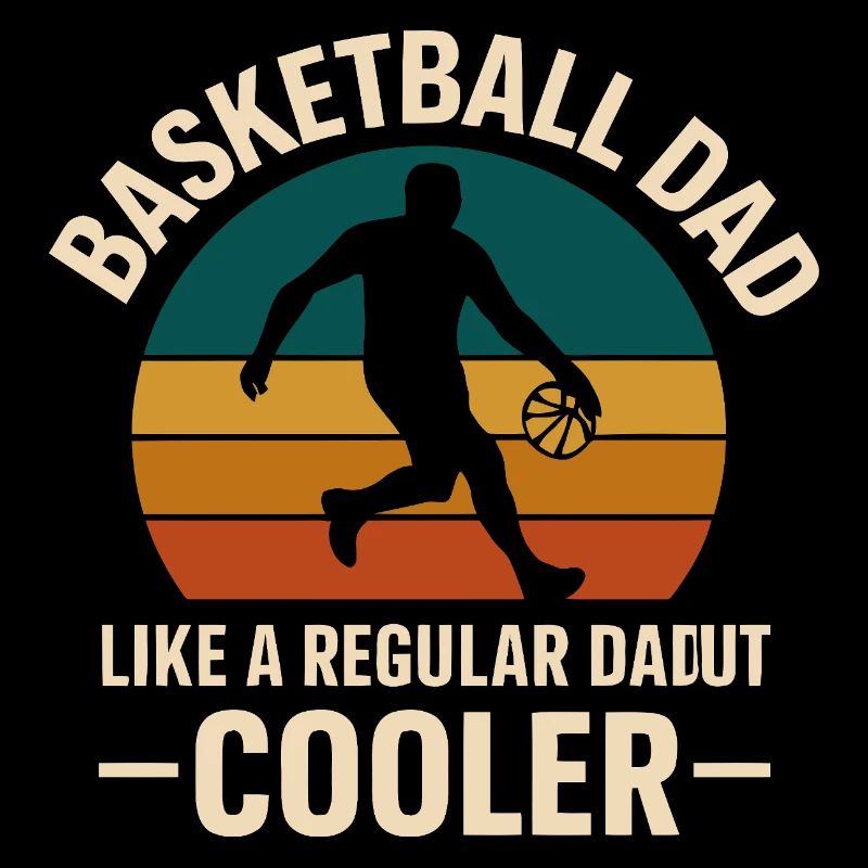 Basketball Dad Retro Style Tee