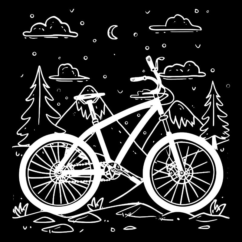 Cycliste de dessin animé