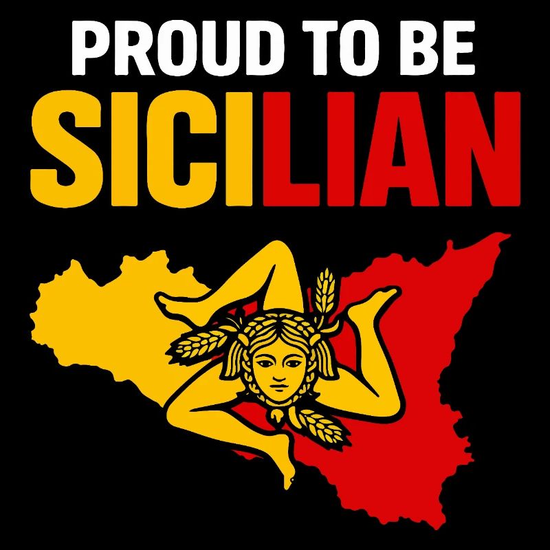 Siciliens de la fierté – Bloc de couleurs de la Sicile