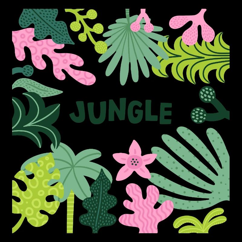 Jungle Tropical Leaves Pattern Nature Design