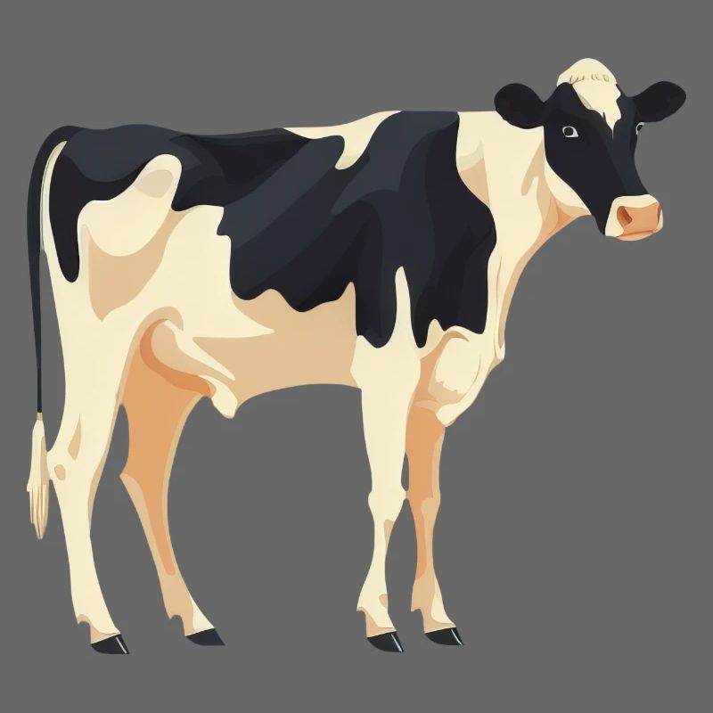 Stehende Kuh - Einfaches Design