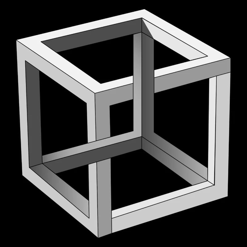 Würfel optische Illusion
