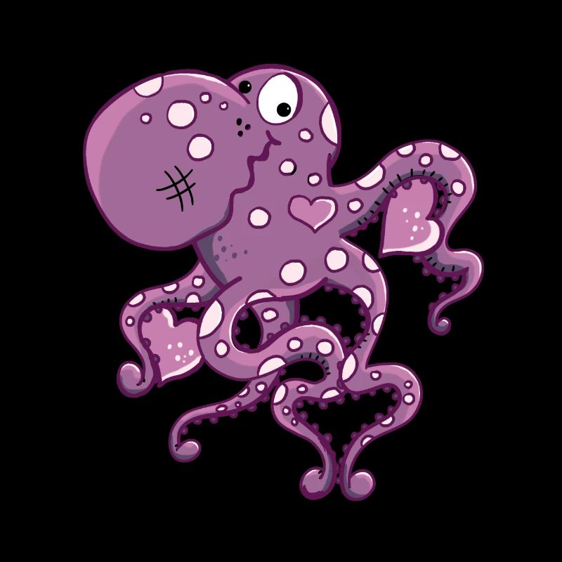 Verliebter Oktopus