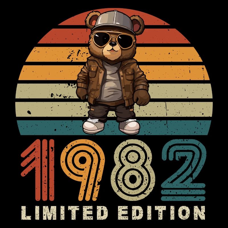 Limited Edition 1982 Baujahr Geburtstag Retro