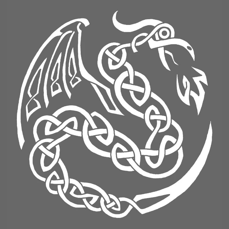 Dragon celte blanc