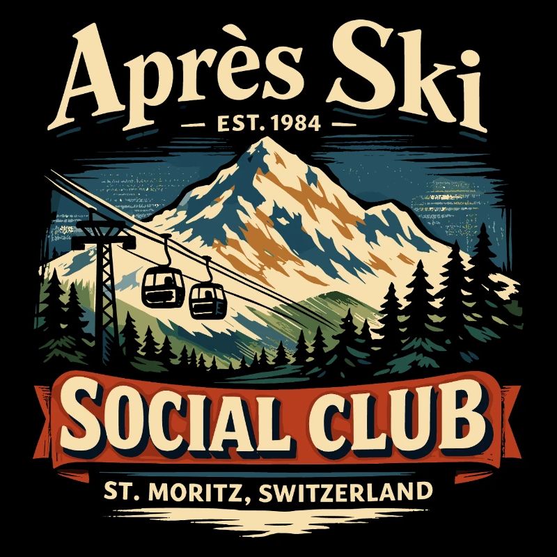 Vintage Après Ski Retro 90s Gift Funny