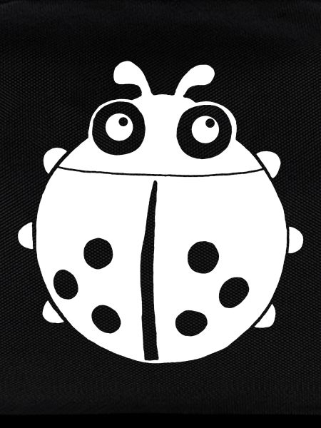 White ladybug