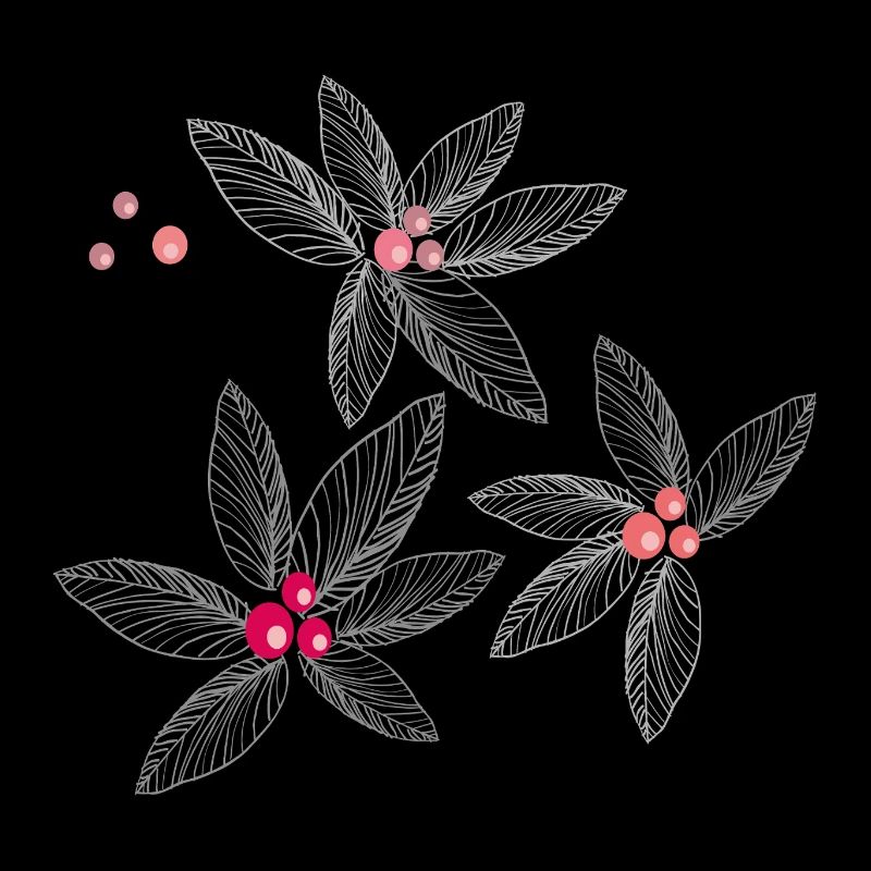 Fleurs avec perles