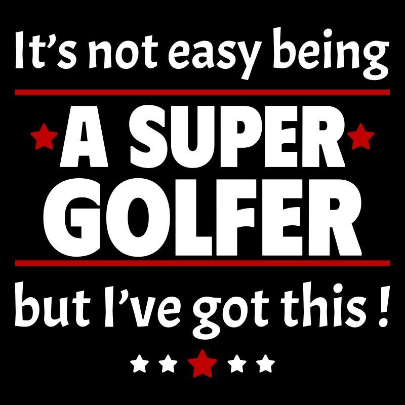 Nicht einfach, ein Super-Golfer zu sein!