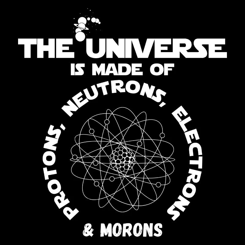 L'univers est fait de protons, neutrons, ...