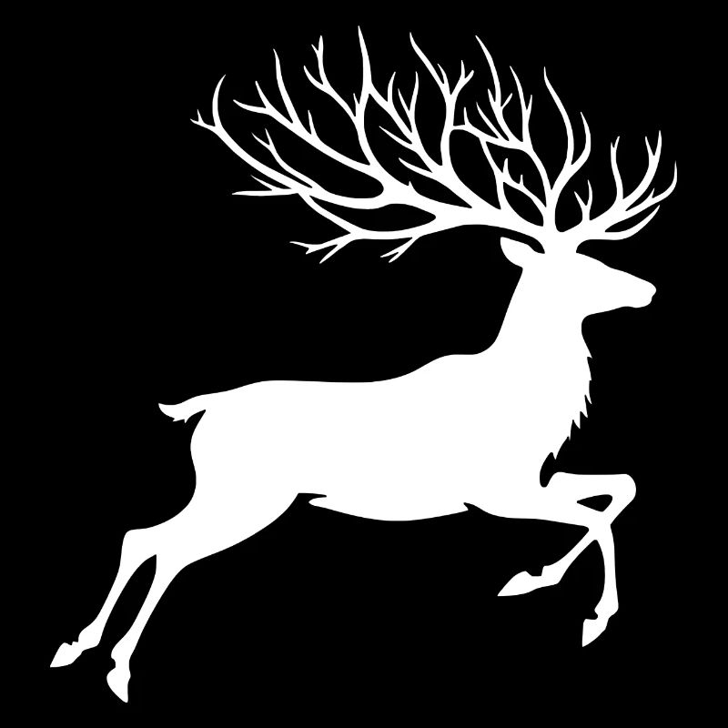 Renne Silhouette bois de cerf Noël