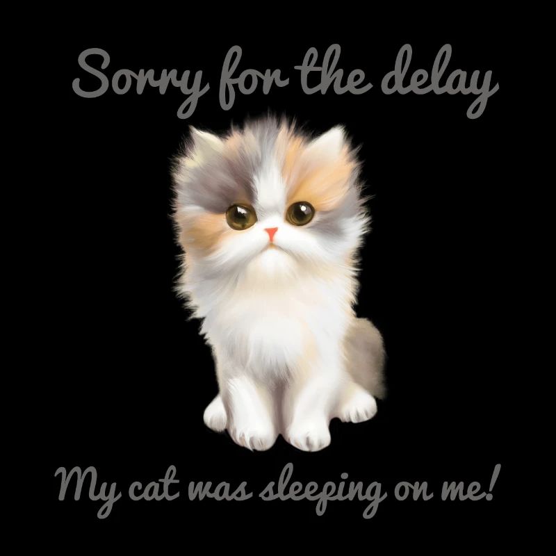 My cat was sleeping on me 