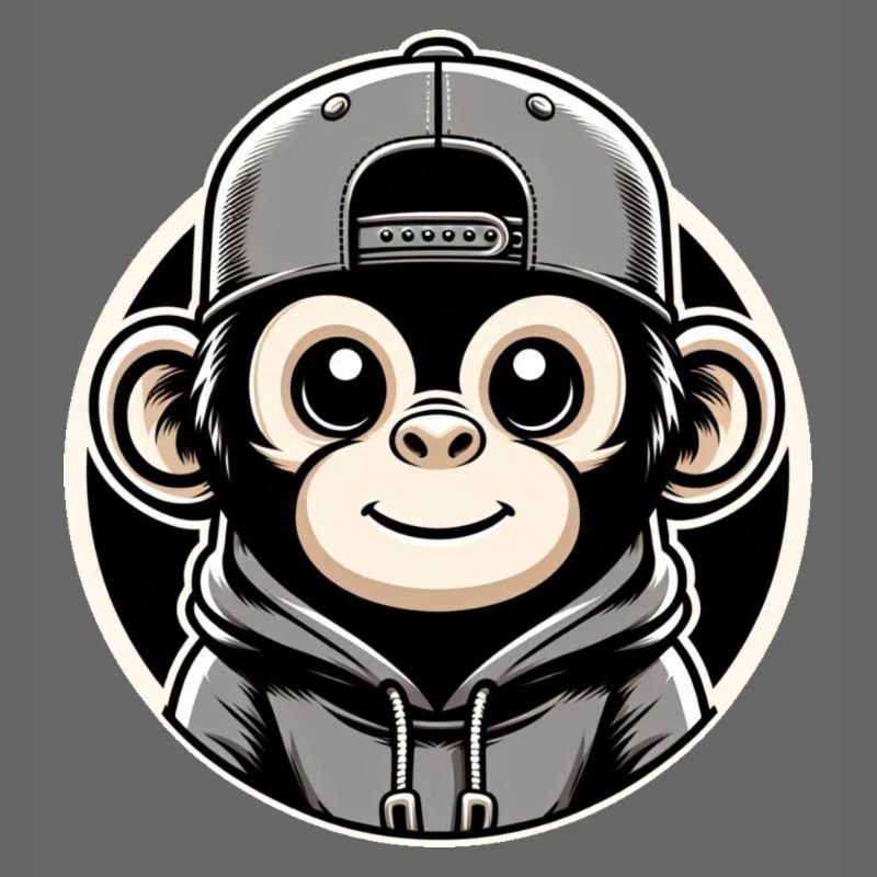 Casquette à capuche Monkey Round