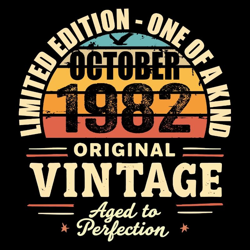 Rétro Octobre 1982 - birthday october 1982