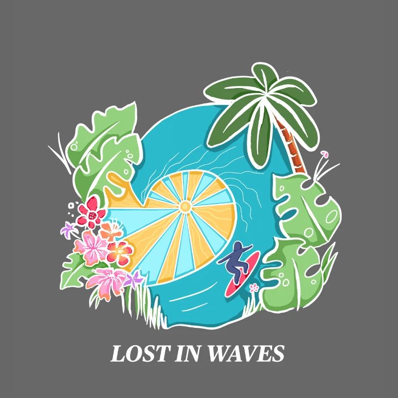 Perdu dans les vagues - Conception de vibrations de surf tropicales