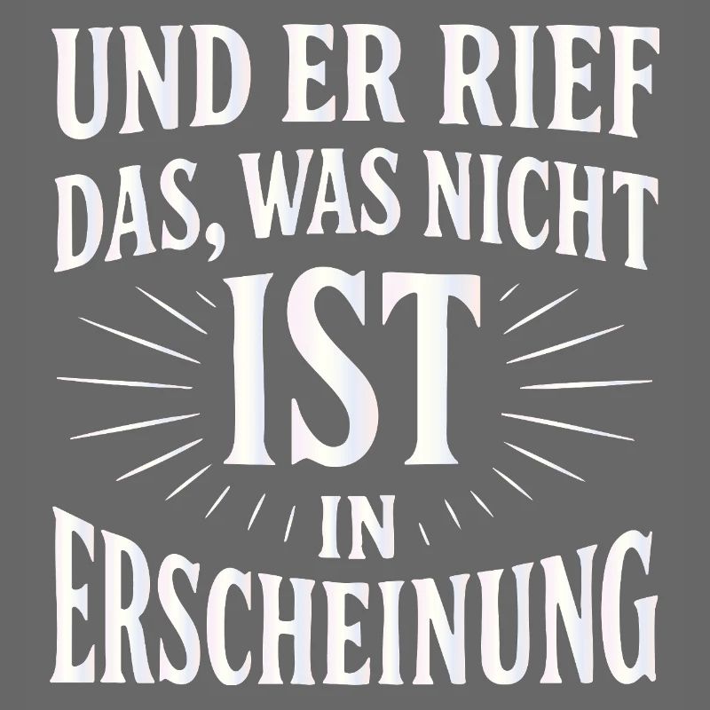 And he called forth that which is not