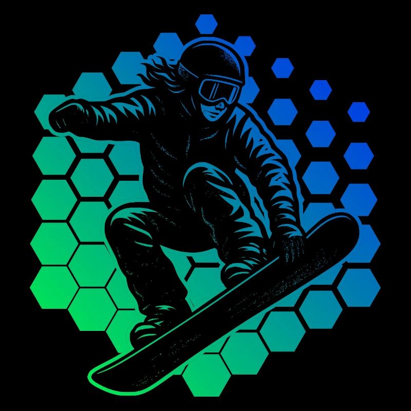 Fresh snowboard motif for snowboard