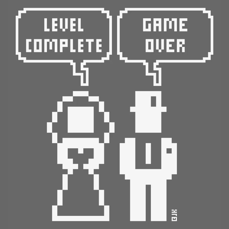 Niveau terminé – Game Over (JGA / Pixel / Grass W)