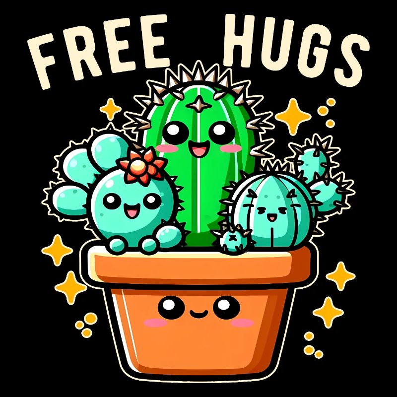 Câlins gratuits Amis cactus Câlins gratuits Drôles
