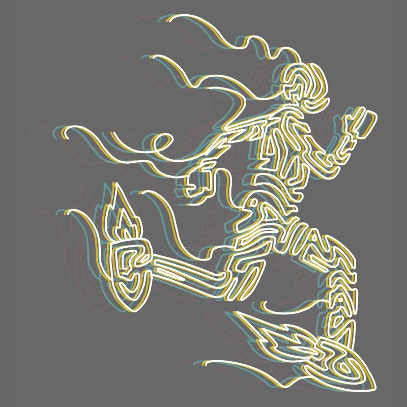 Stilisierter Rocket Runner