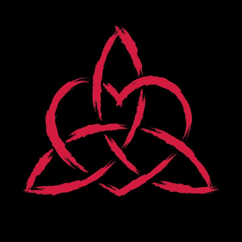 Triquetra Celtic Heart Knot Symbol