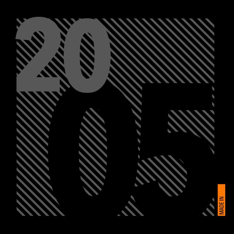 Made in 2005 Retro Modernist Design Birthday Gift"