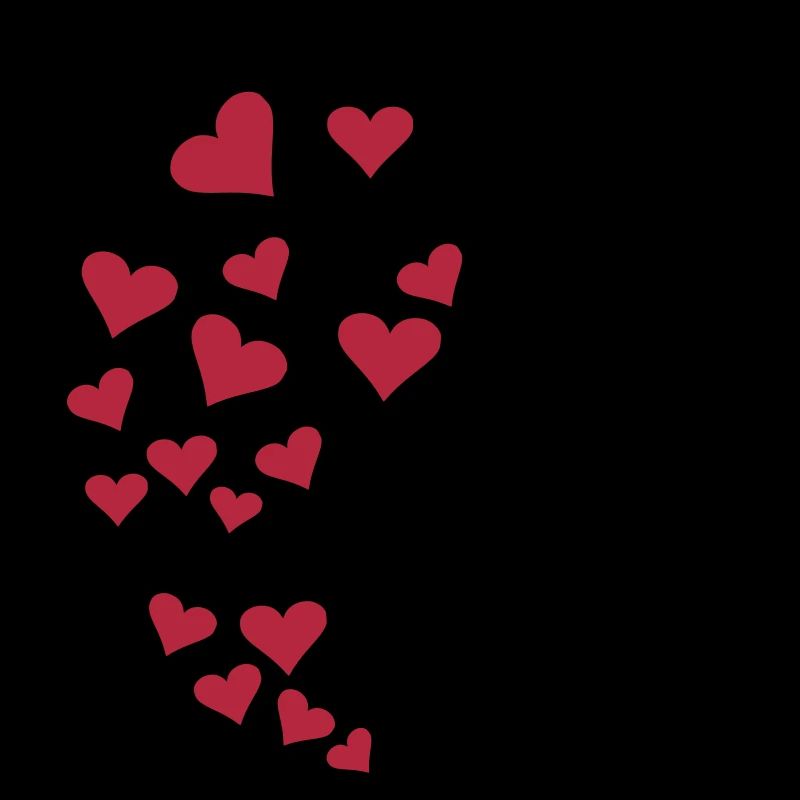 Flitterwochen / Hochzeit - Flugzeug mit Herzen