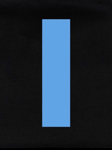 Blauer Strich durch die Mitte