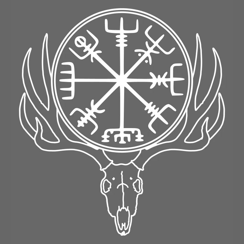 Vegvisir Schädel, Wikingerkompass