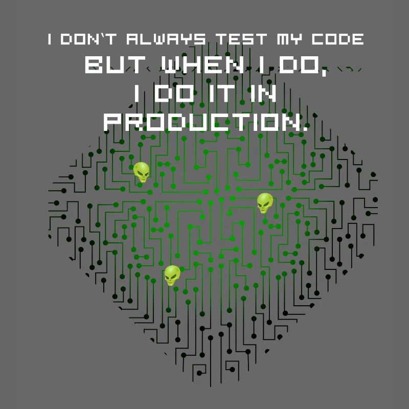 test code nerd joke spruch pc programmierer geek i