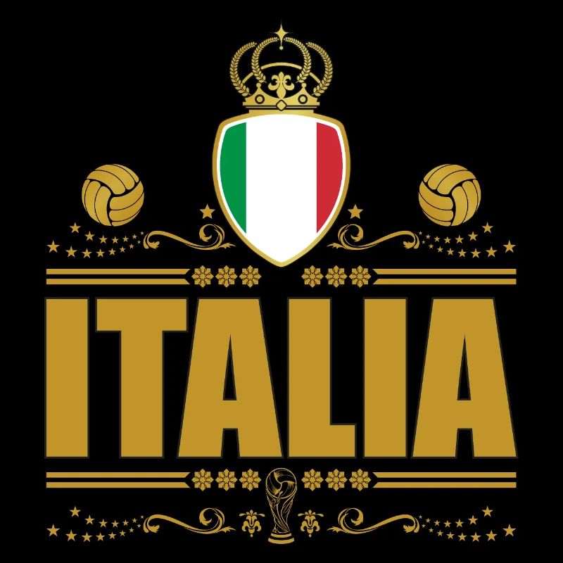 ITALIA CALCIO GOLD VIGNETTE