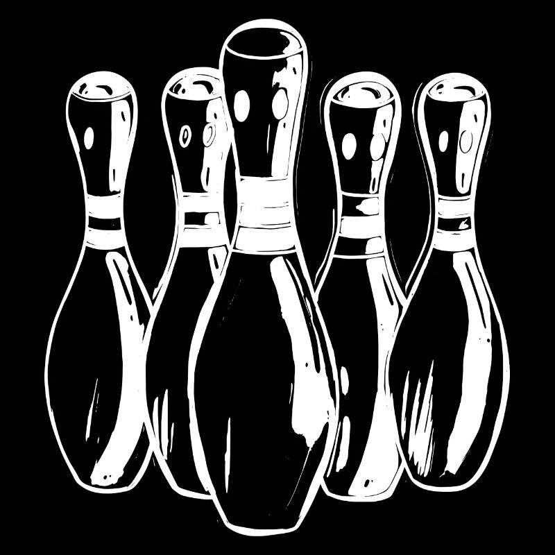 Quilles de bowling de dessin animé