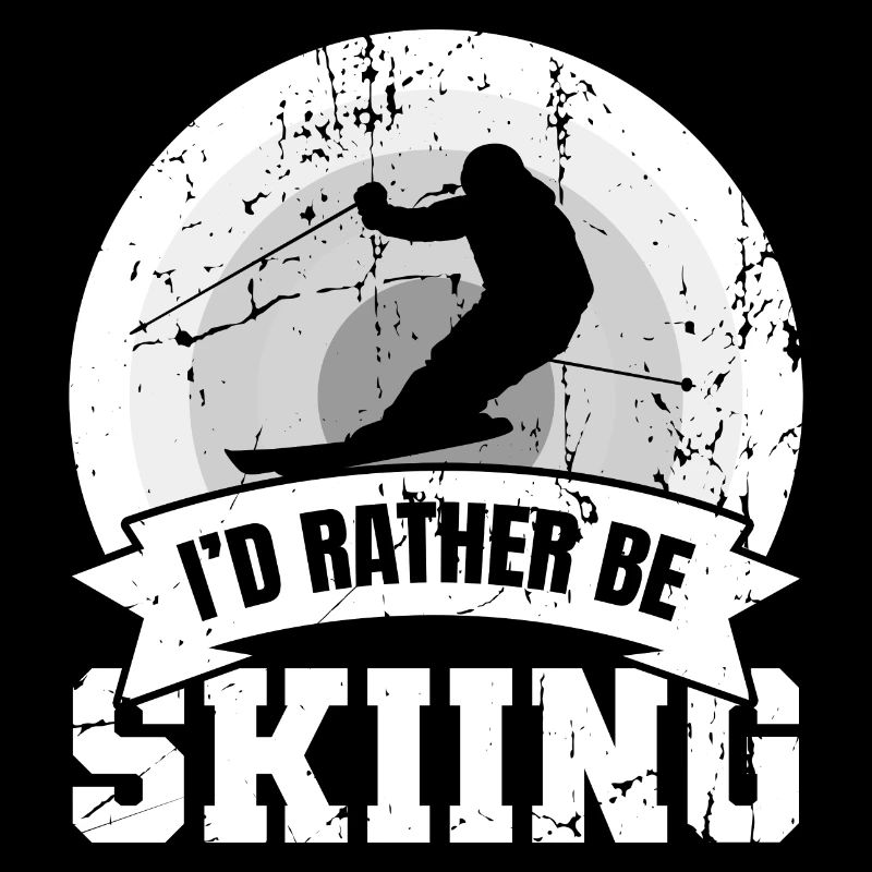 Drôle de dicton de skieur