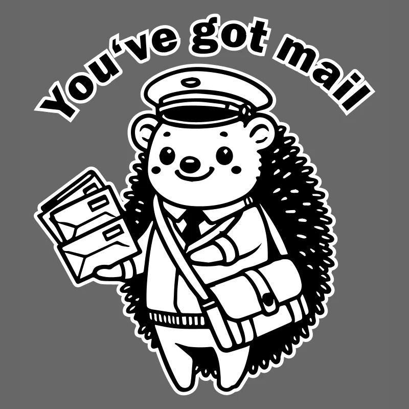 Postbote Igel - "Du hast Post" Design