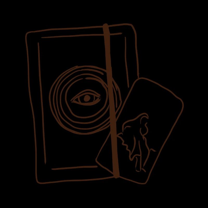 Journal et carte de tarot