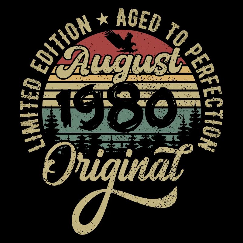 August 1980 Birthday Gift August 1980 August