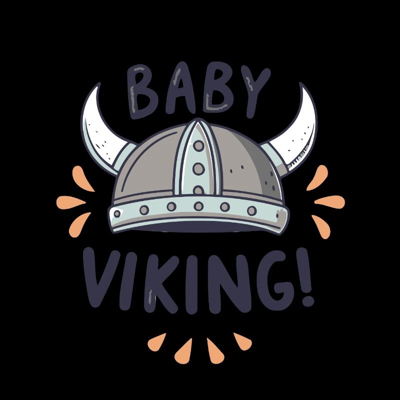 Baby Wikinger Held Helm