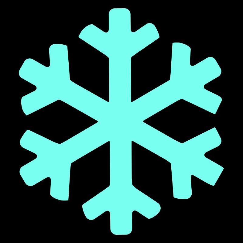 Eisblauer Schneekristall