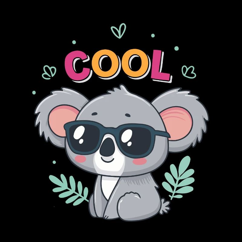 Koala Cool in glasses and pastel