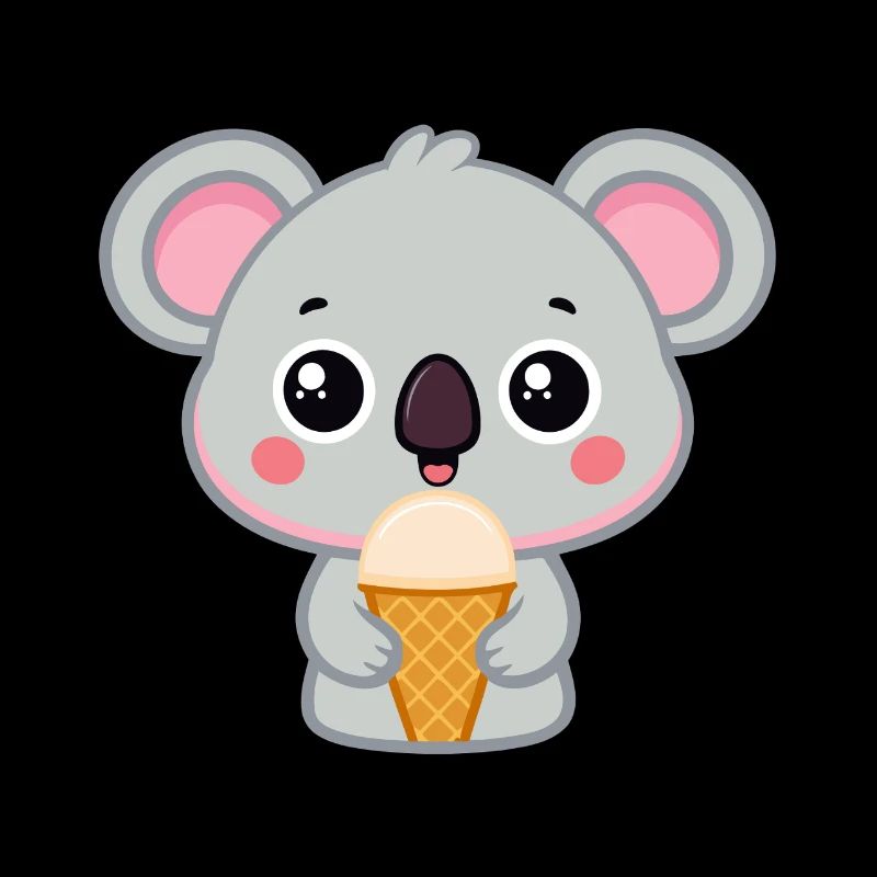 Koala Gourmand Glacé Kawaii
