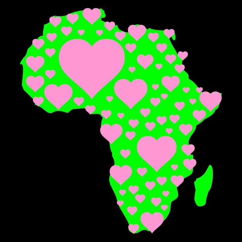 Afrika Herzmuster