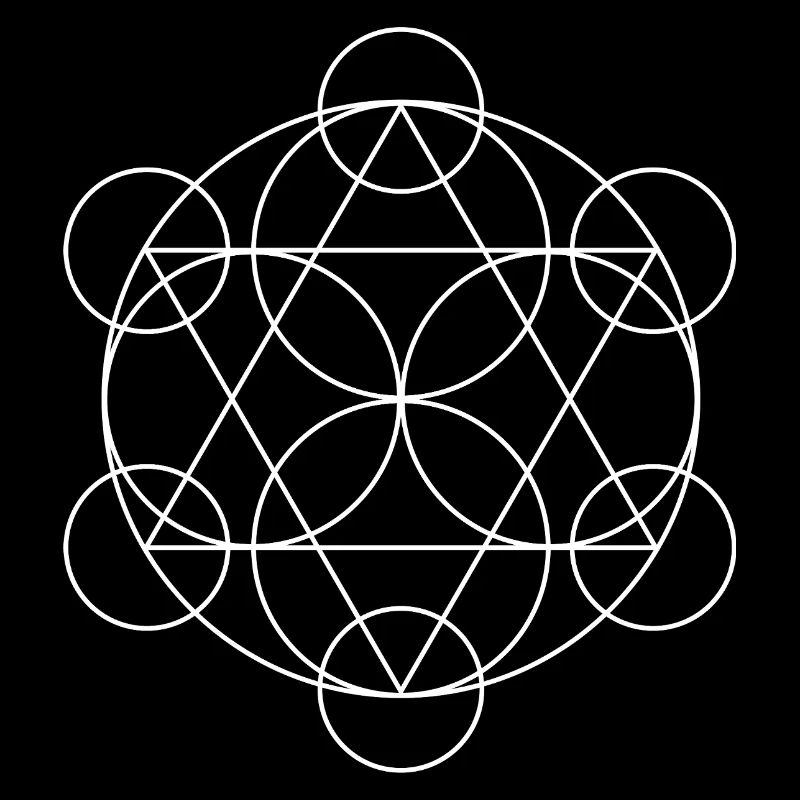 Mandala géométrique du Cube de Metatron