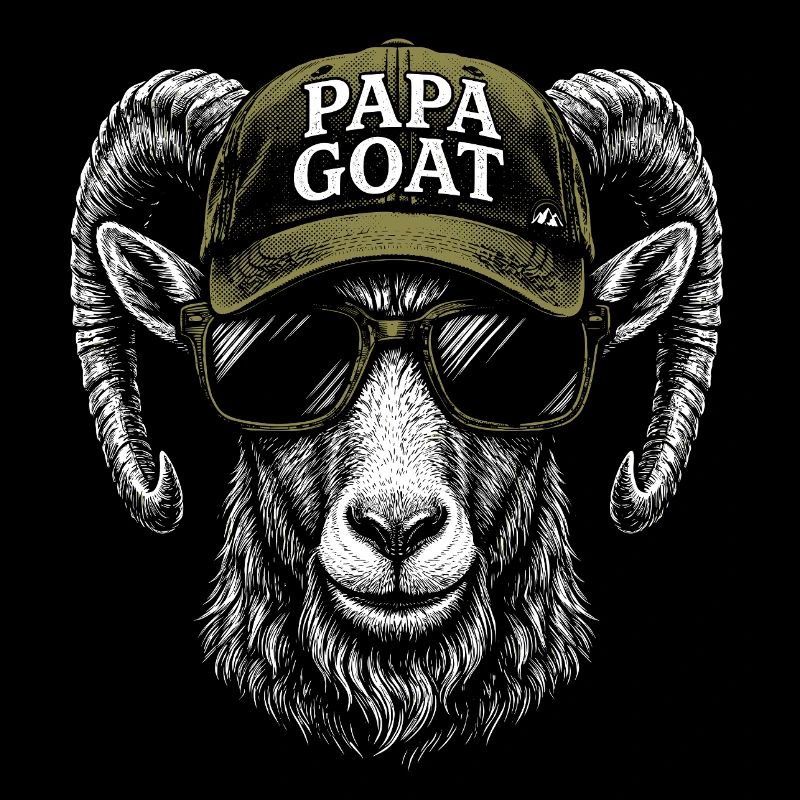 Papa Goat Cap Retro Hipster